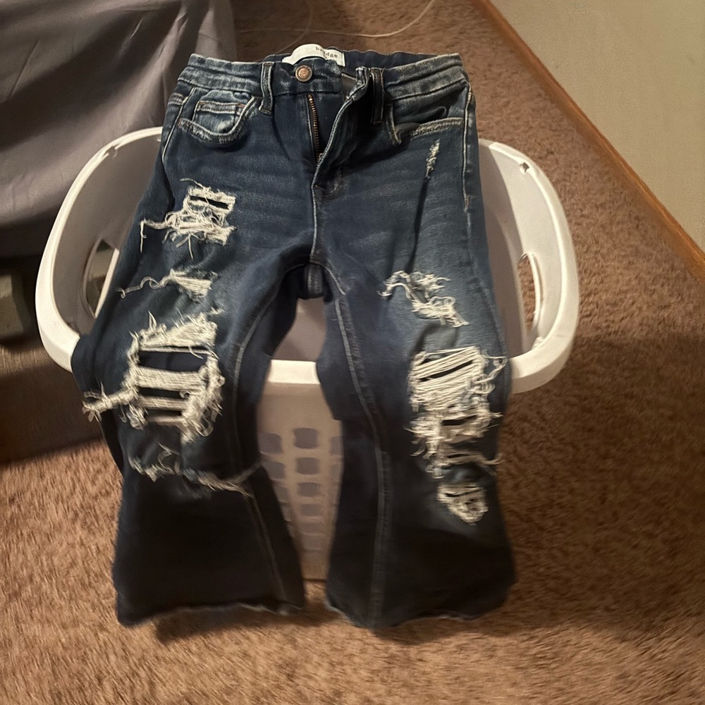 Distressed Blue Jeans for Women